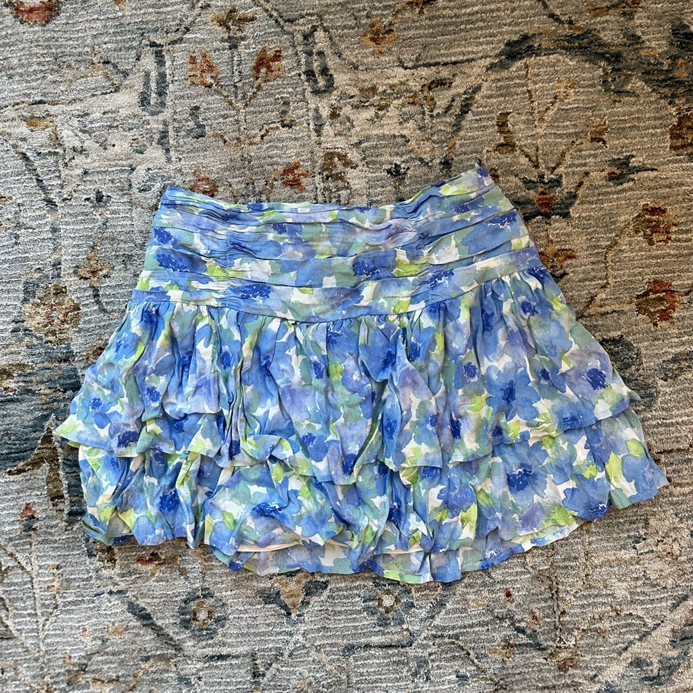 Forever 21 floral mini skirt